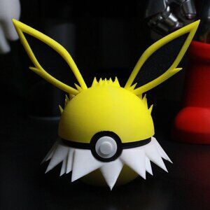 3D Print Pokemon "Jolteon Pokeball" Figurine